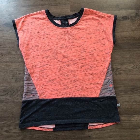 bcg Tops - BCG VINTAGE Orange Black Tank Retro 80s Workout Top